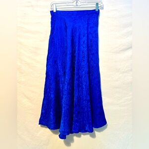 Spence Jeremy Vintage Blue Sulk Full Skirt. size 8